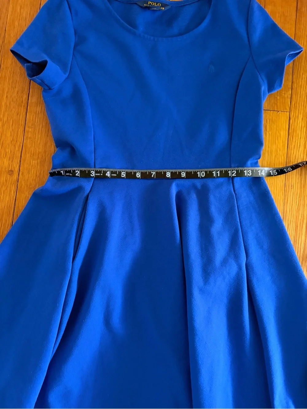 Polo Ralph Lauren Girls Royal Blue Fit & Flare Dress Sz XL